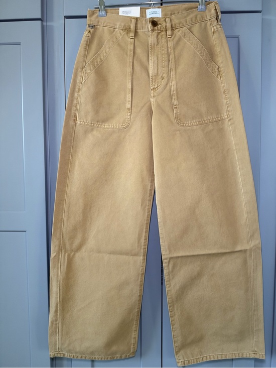 Citizens Of Humanity Pants - CITIZENS OF HUMANITY Wide-Leg High-Rise Pants in Khaki/Tan AYLA CARGO Size 27